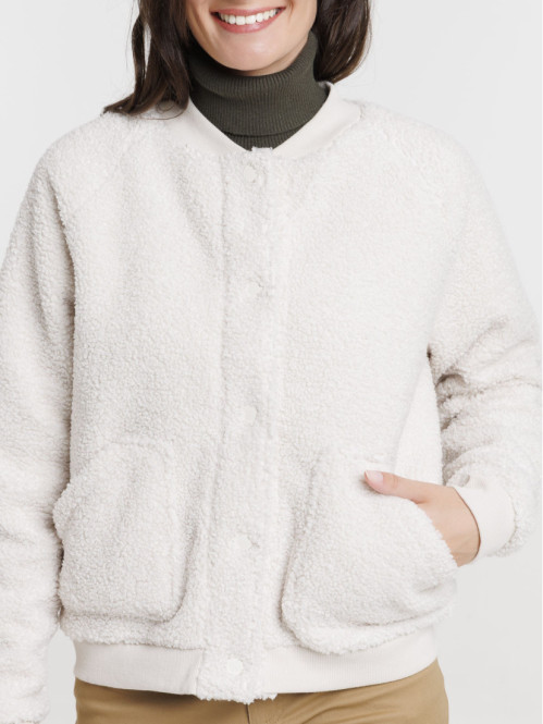 Veste teddy maille...