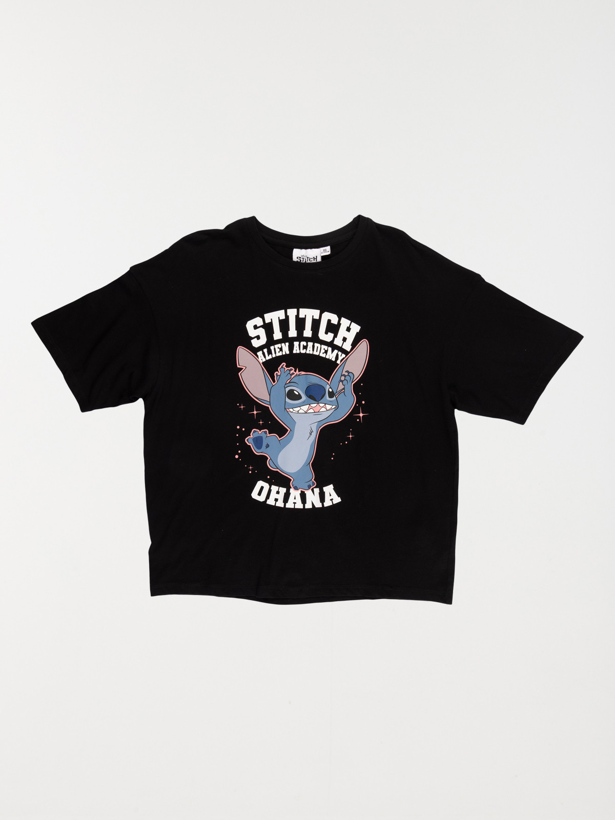 Tee-shirt Stitch noir fille (XXS-M) Tee-shirt Stitch noir fille (XXS-M)