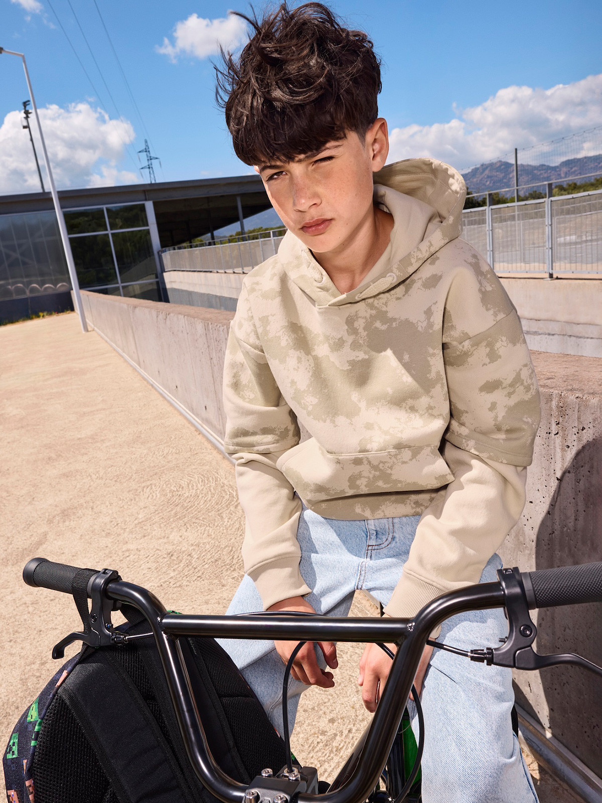 Sweat capuche tie and dye garçon (XXS-M)