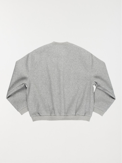 Blouson Teddy gris chiné...