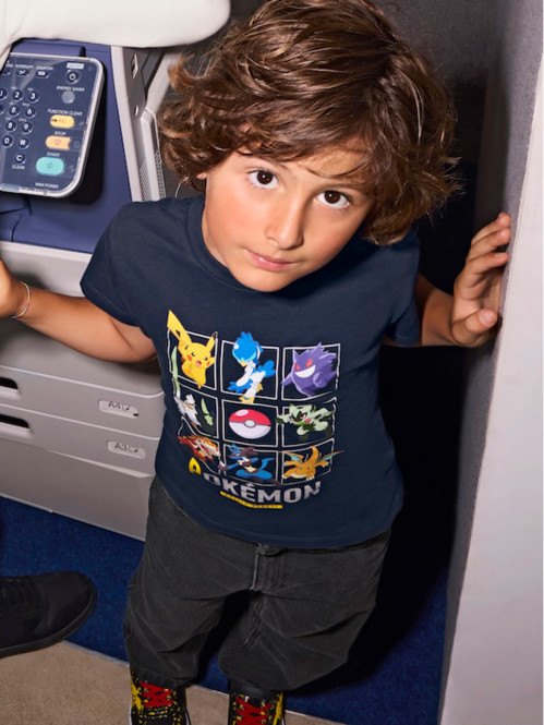 Tee-shirt Pokémon noir garçon (3-12A)