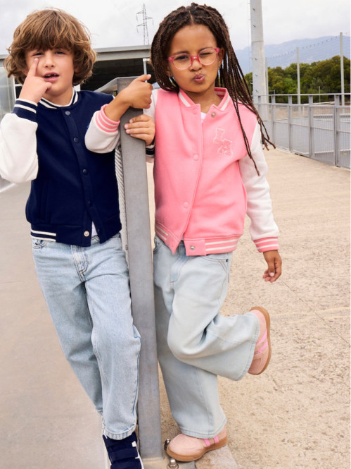 Sweat bomber bicolore fille...