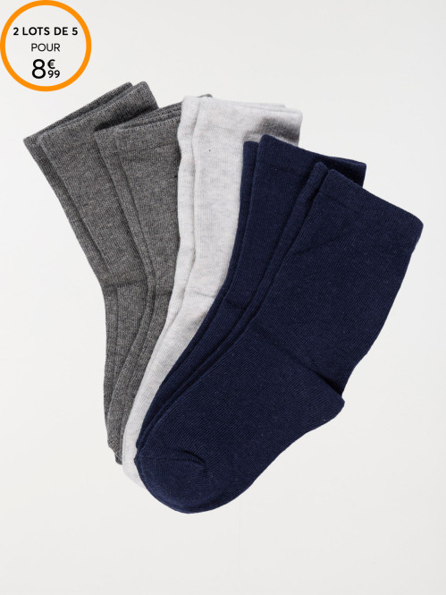 Lot 5 paires chaussettes filles