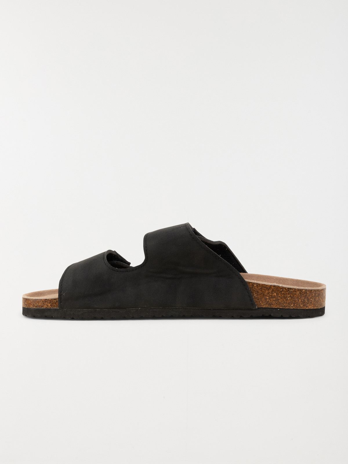 Mules noires à scratchs homme (41-46)