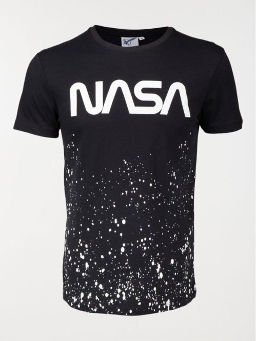 T-shirt coloris noir homme