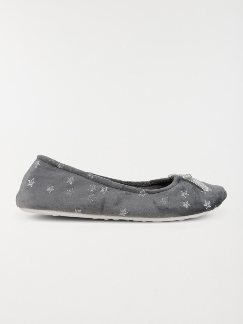 Chausson ballerine gris...