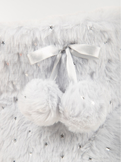 Chaussons forme botte gris femme (36-41)