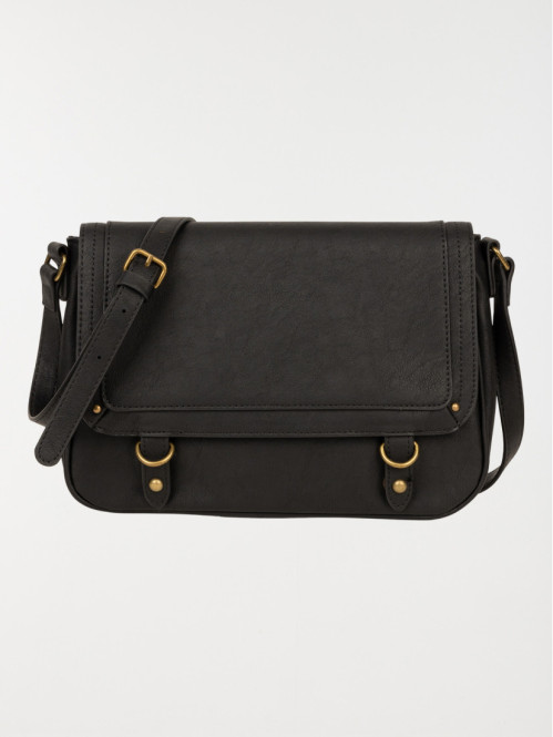 Sac bandoulière forme cartable femme