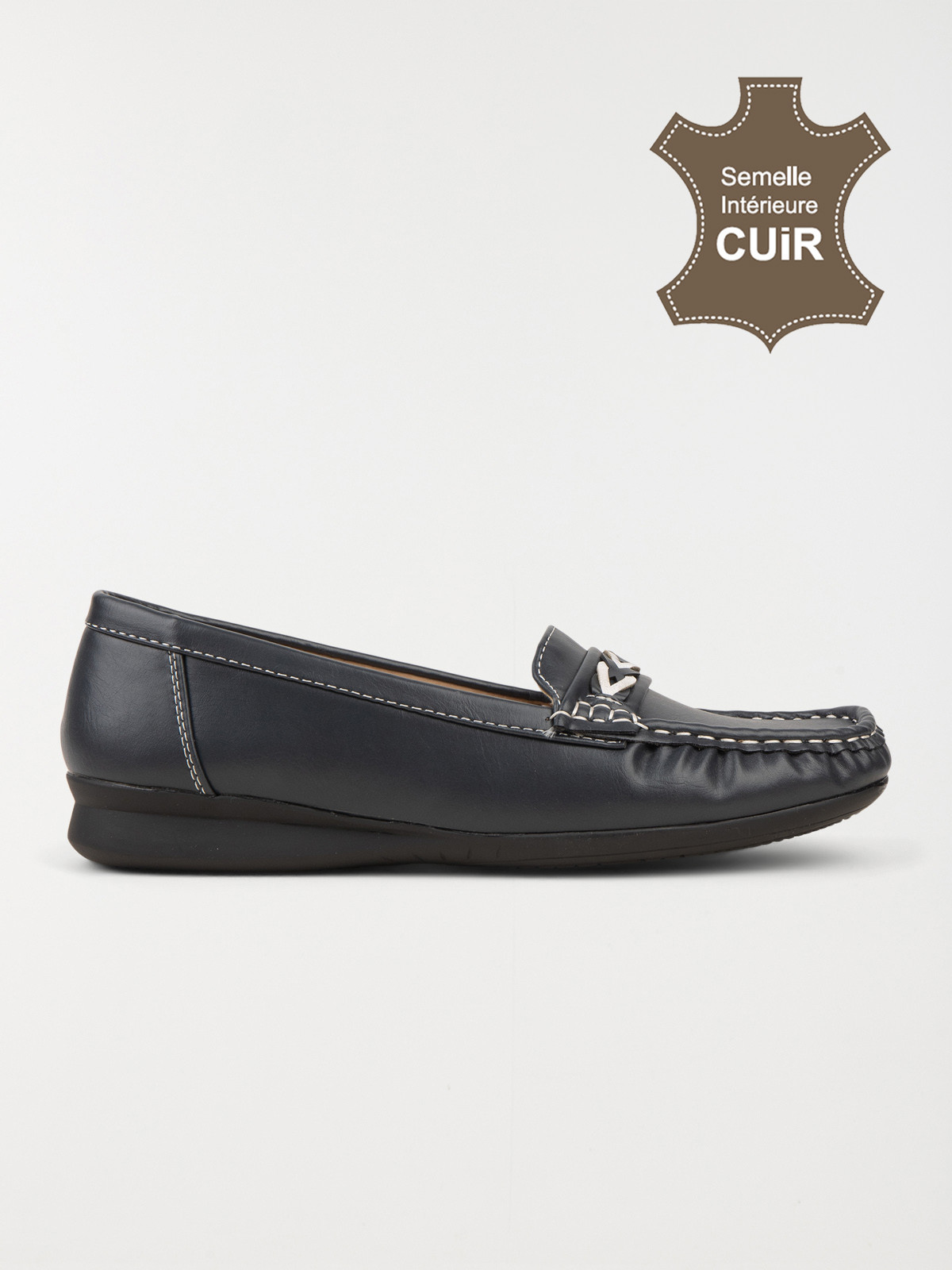 Mocassins coloris navy femme (36-41)