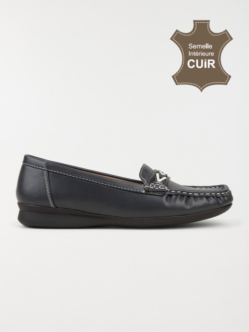 Mocassins coloris navy femme (36-41)