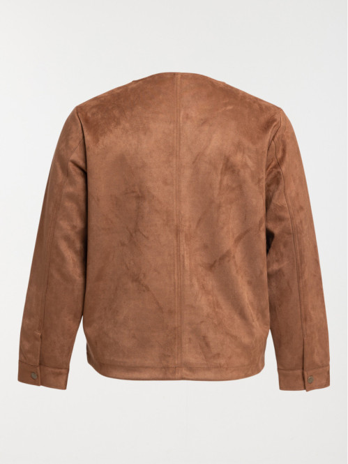 Veste suédine camel grande...