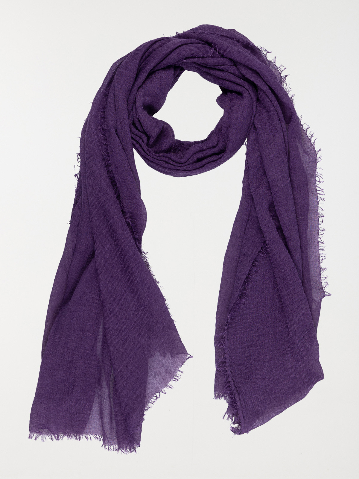 Foulard uni ultra violet femme