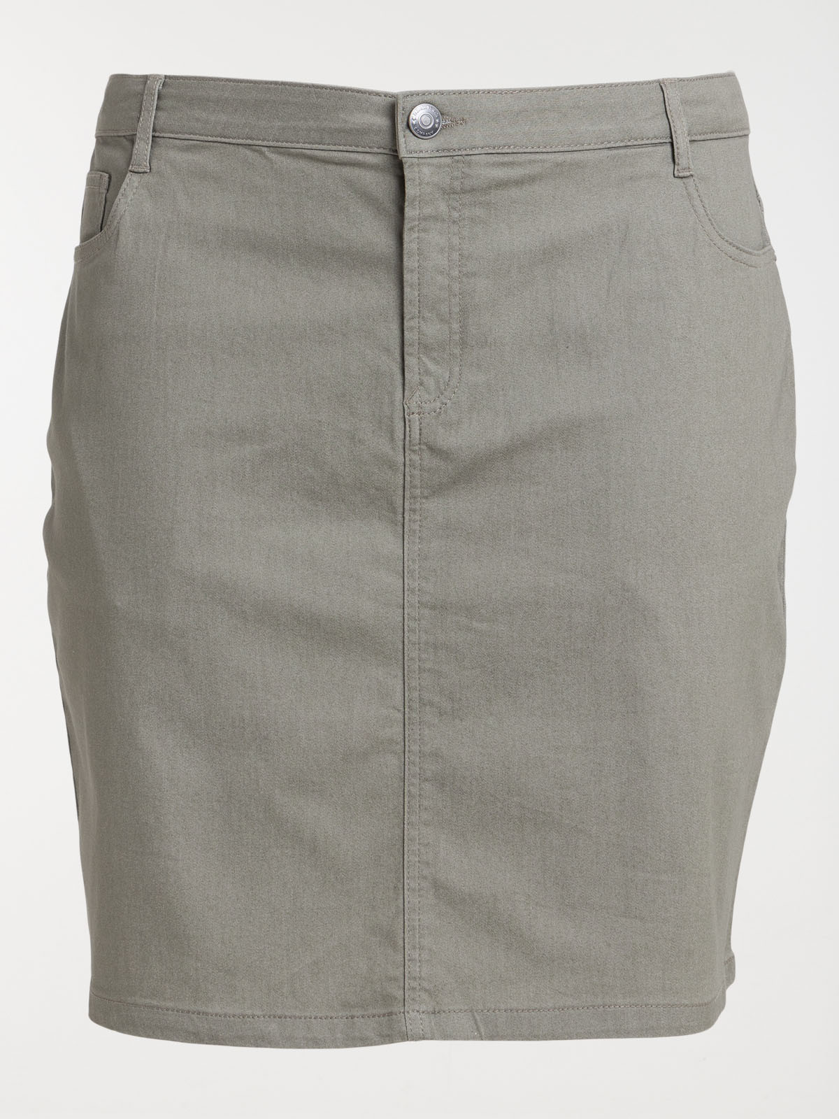 Jupe droite tilleul grande taille femme
