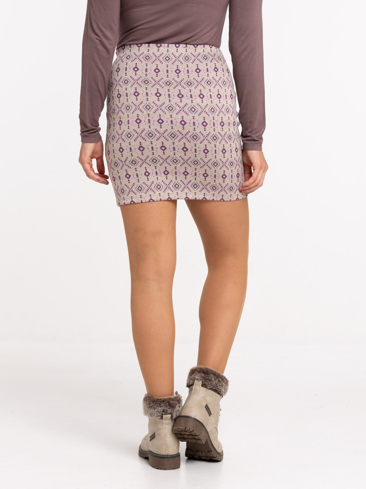 Jupe jacquard graphique femme Jupe jacquard graphique femme