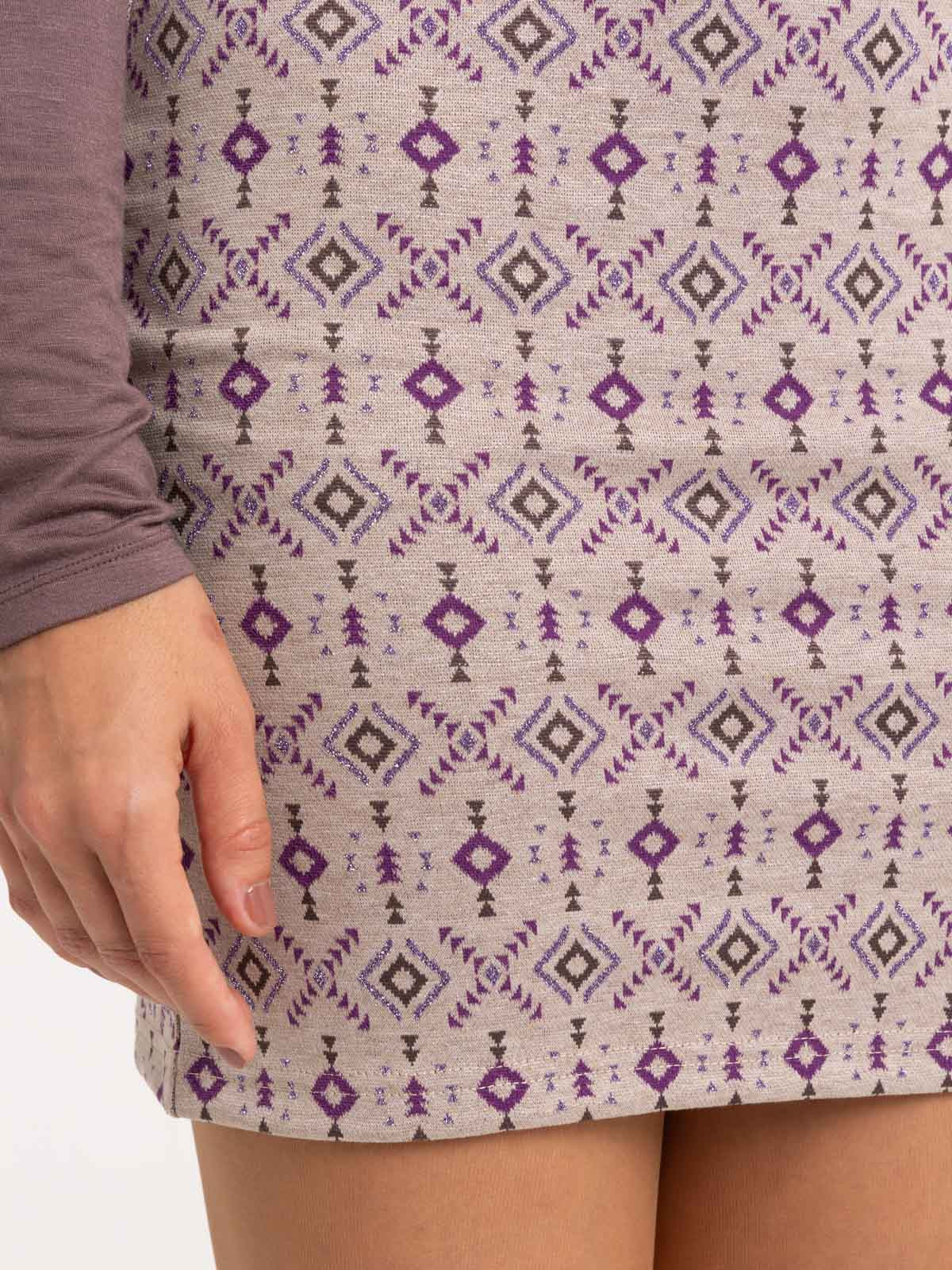 Jupe jacquard graphique femme Jupe jacquard graphique femme