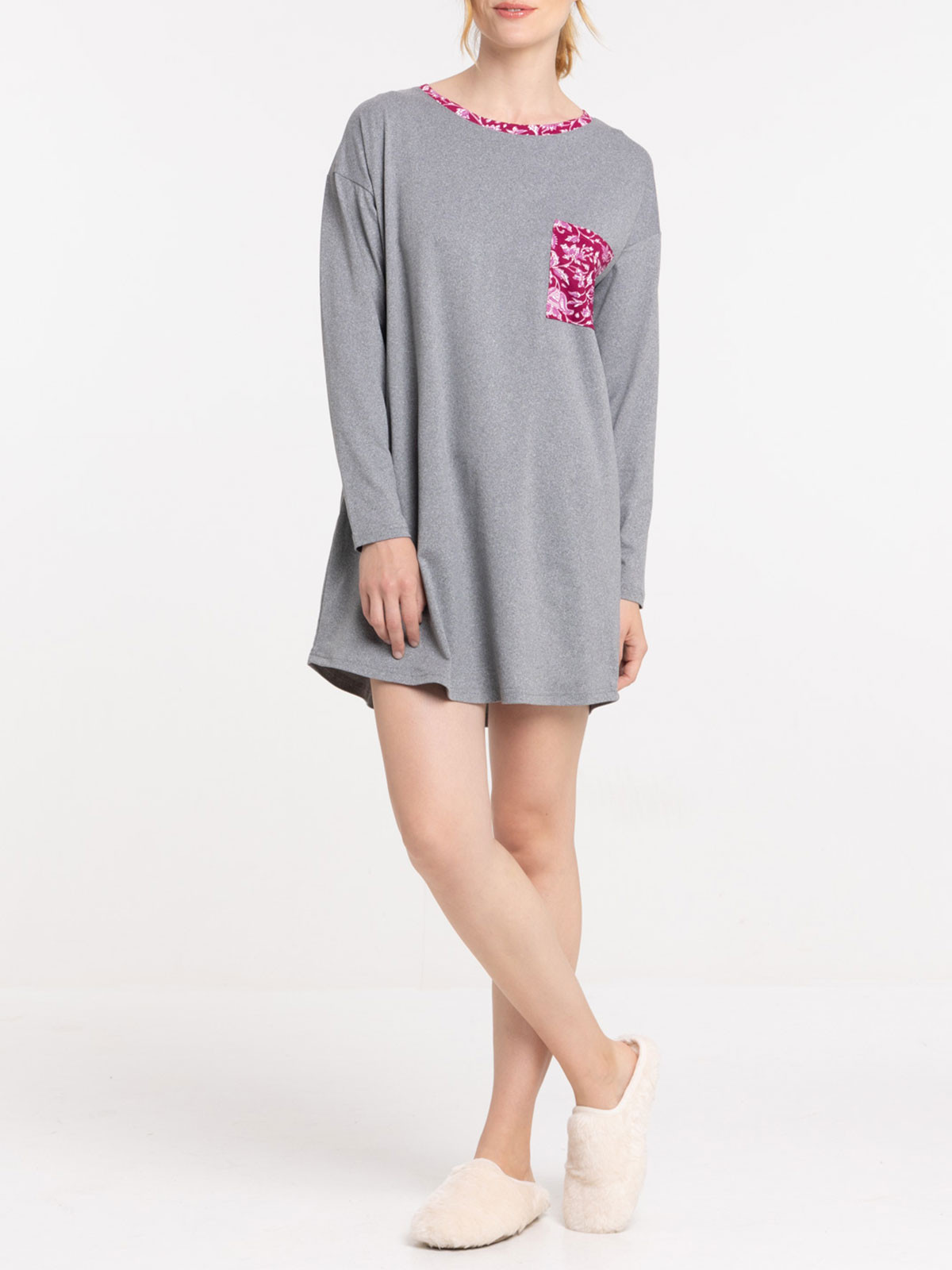 Liquette poche fleurie femme