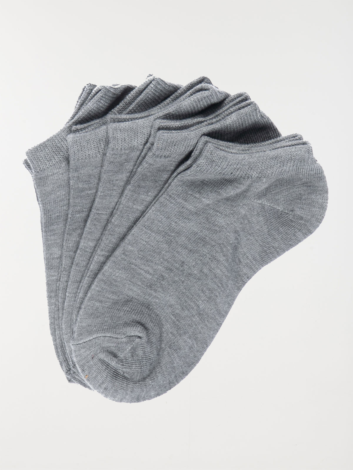 Lot de 5 paires socquettes unies garçon