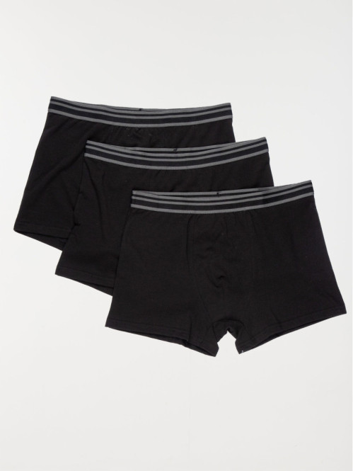 Lot de 3 boxers noirs homme