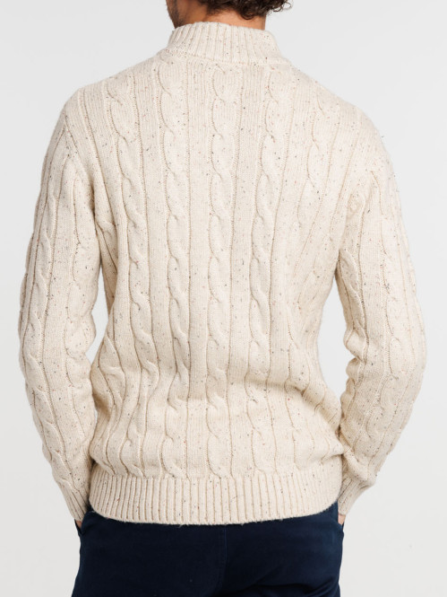 Pull col montant maille...