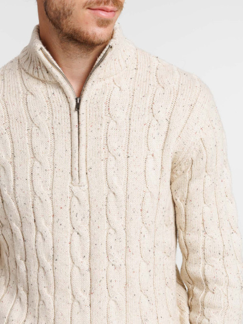 Pull col montant maille...