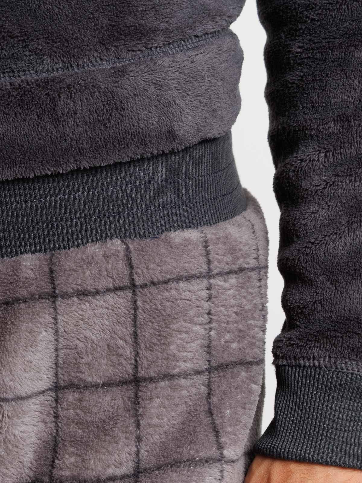 Pyjama polaire à carreaux homme