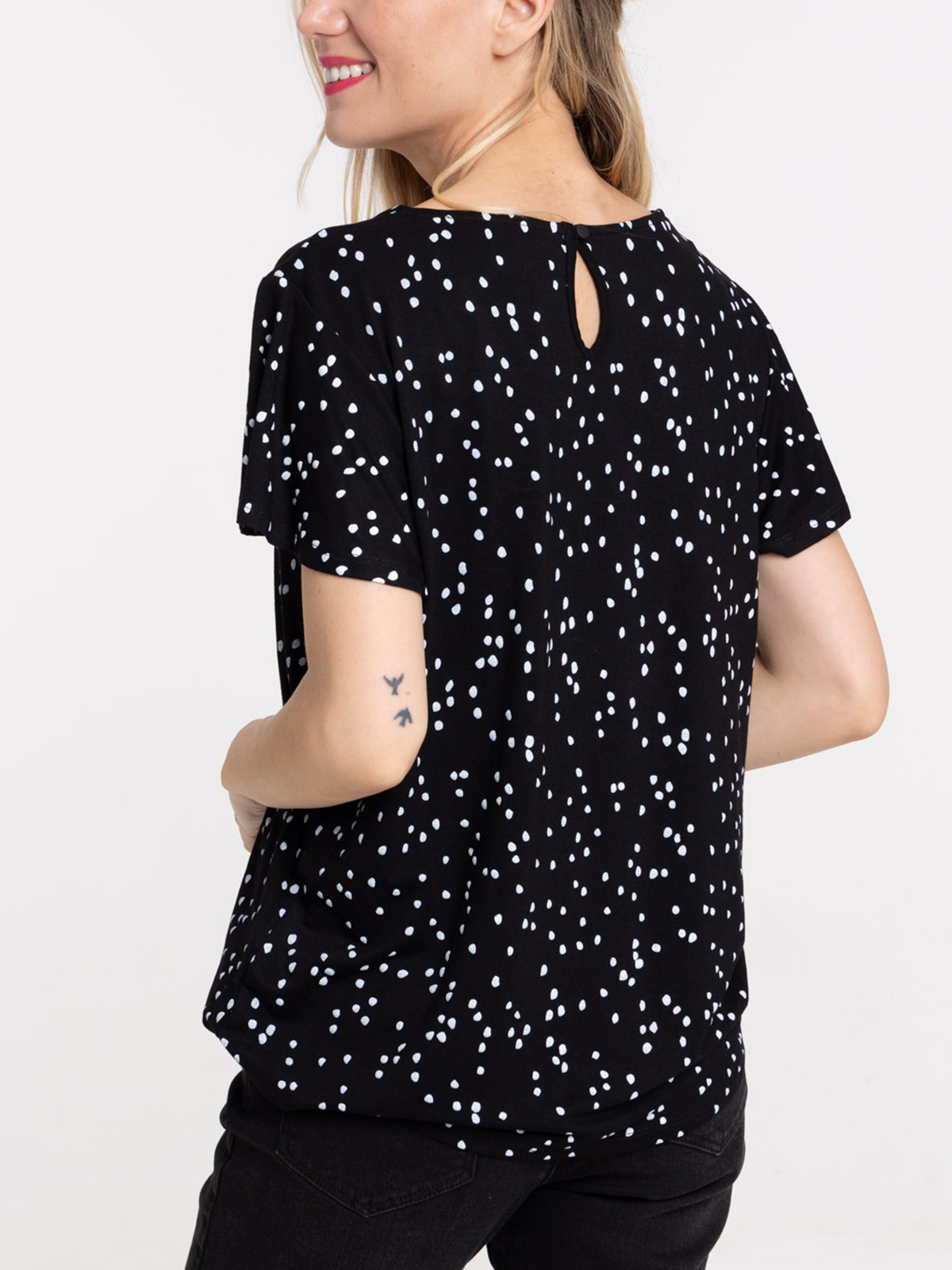 Tee-shirt imprimé pois femme Tee-shirt imprimé pois femme