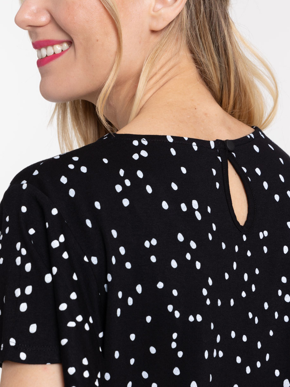 Tee-shirt imprimé pois femme Tee-shirt imprimé pois femme