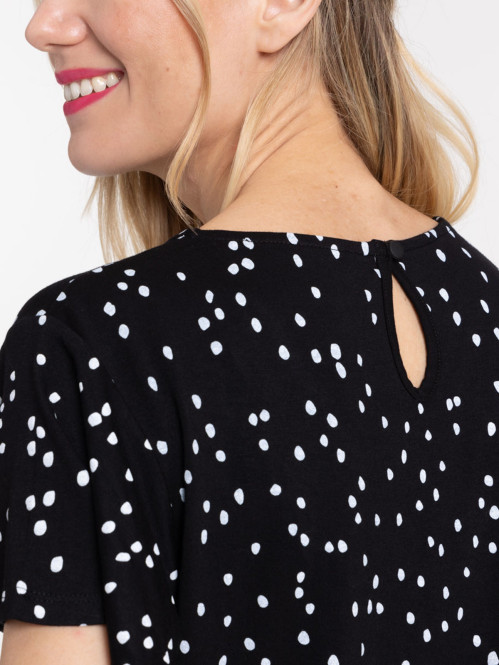 Tee-shirt imprimé pois femme Tee-shirt imprimé pois femme
