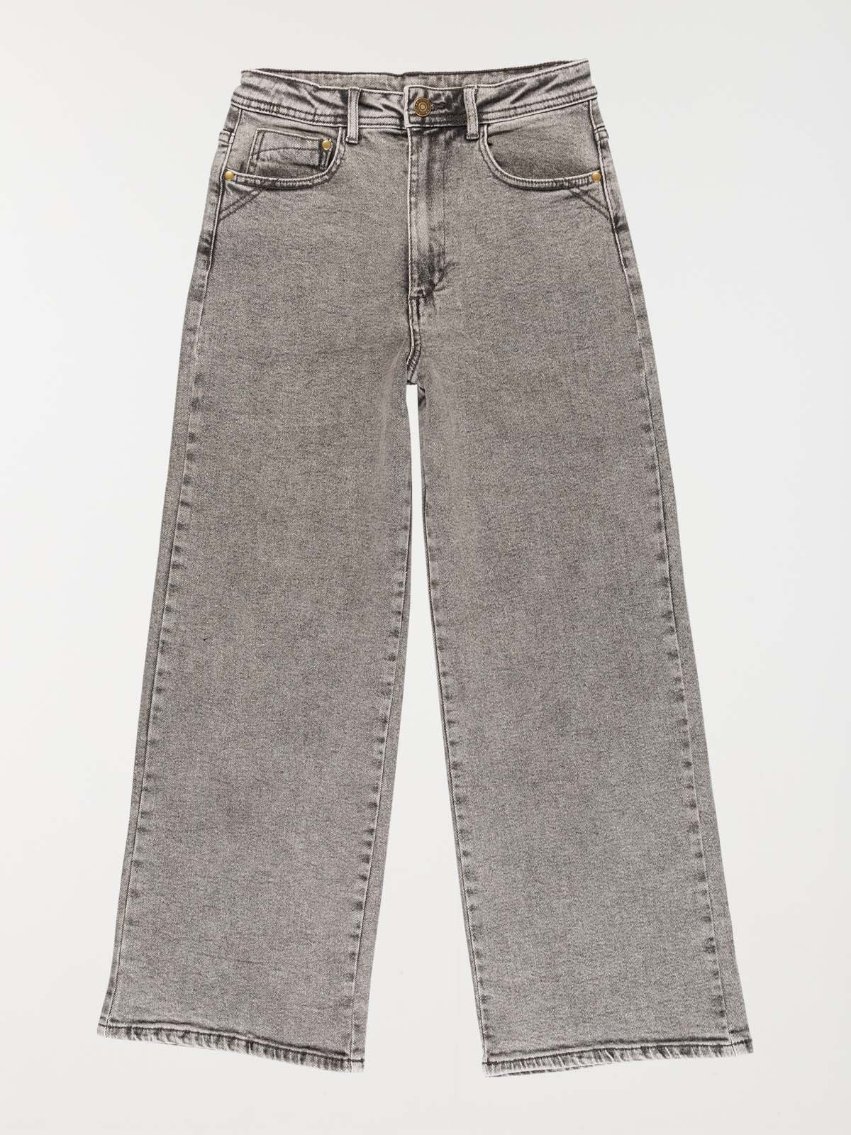 Jean wide leg gris neige fille (XXS-M) Jean wide leg gris neige fille (XXS-M)