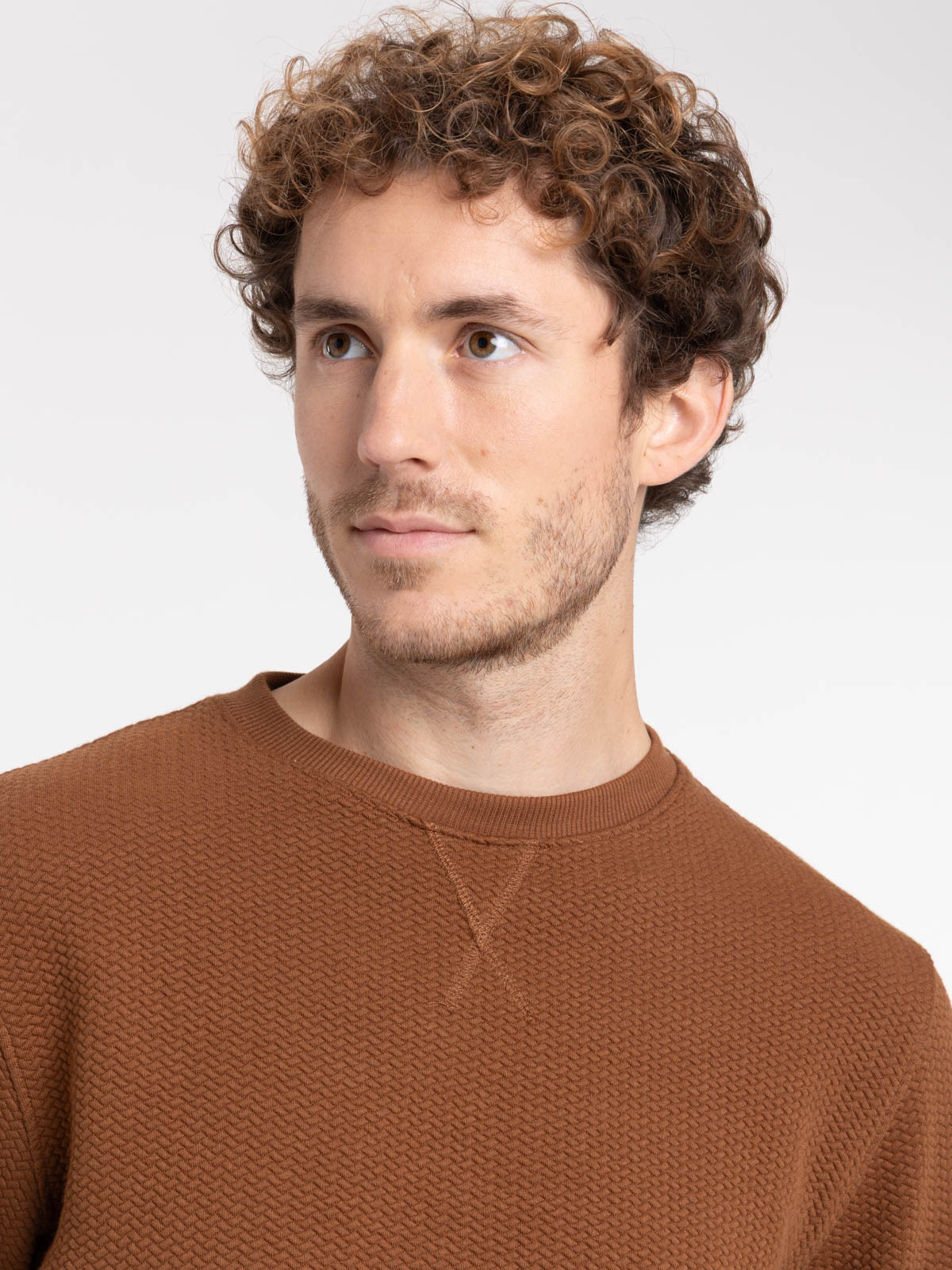 Sweat tricolore col rond homme