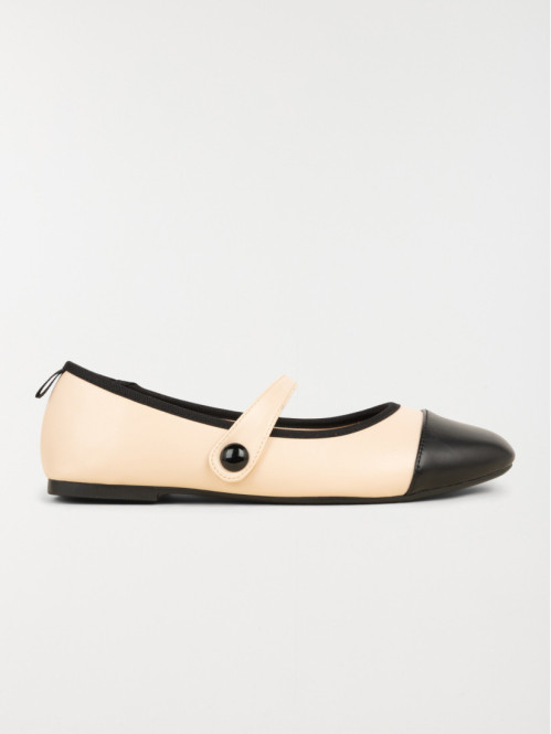 Ballerine beige et noire femme (36-41)
