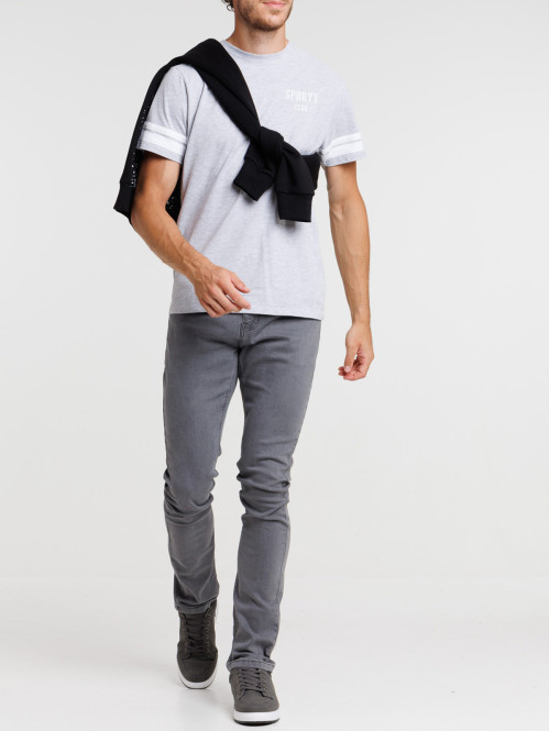 T-shirt sporty winner gris...