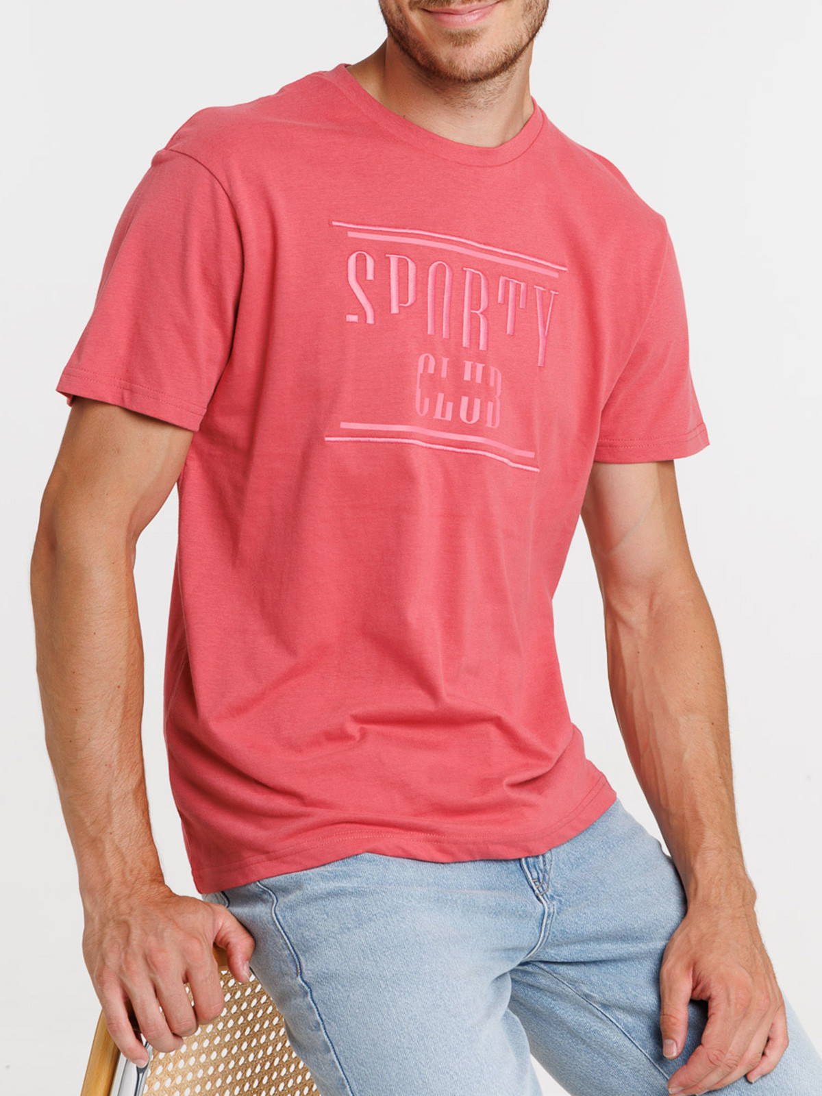 T-shirt sporty club tomette homme
