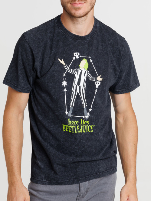 T-shirt noir Beetlejuice homme