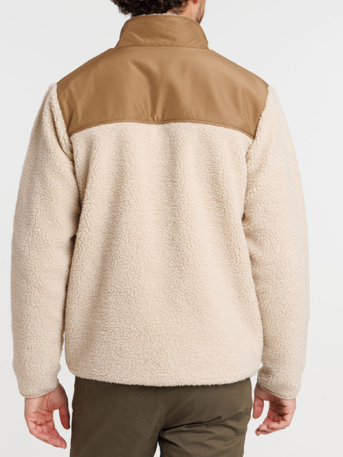 Sweat zippé sherpa homme