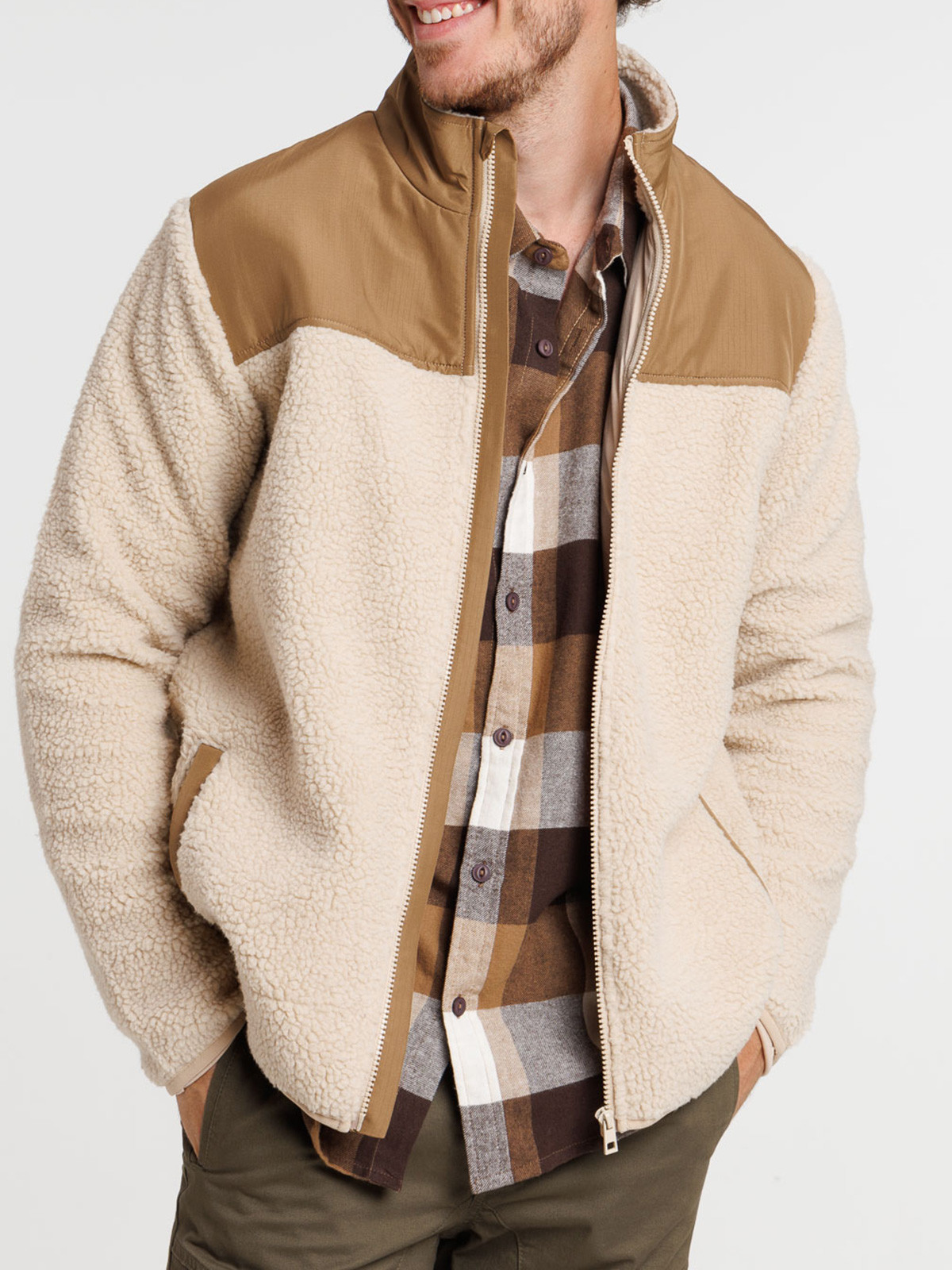 Sweat zippé sherpa homme Sweat zippé sherpa homme