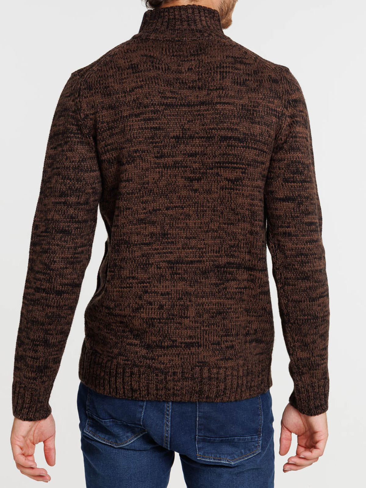 Gilet zippé col montant homme