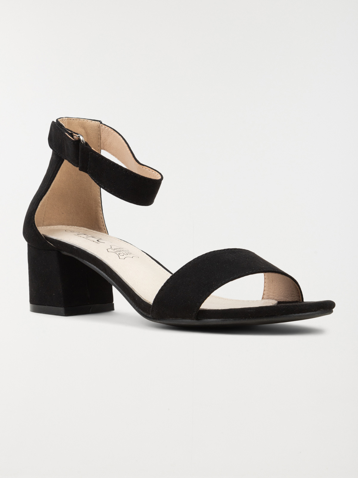 Sandales à talon femme noir (36-41)
