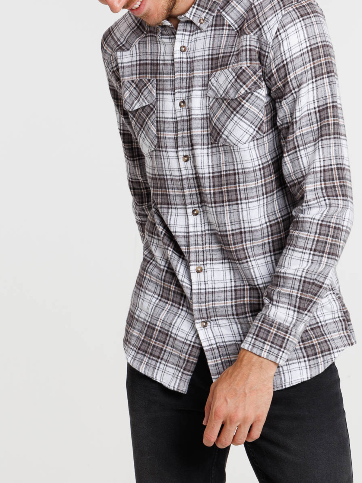 Chemise à carreaux homme pepper