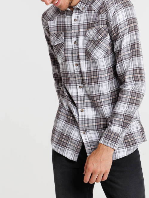 Chemise à carreaux homme pepper