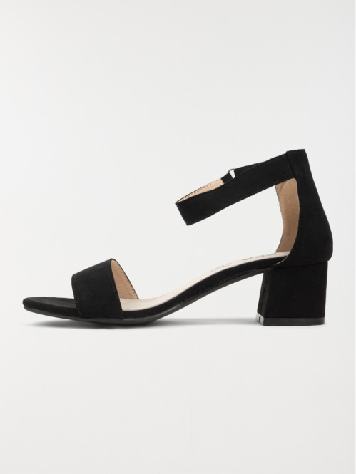 Sandales à talon femme noir (36-41)