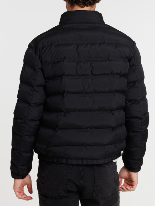 Blouson noir col montant homme Blouson noir col montant homme