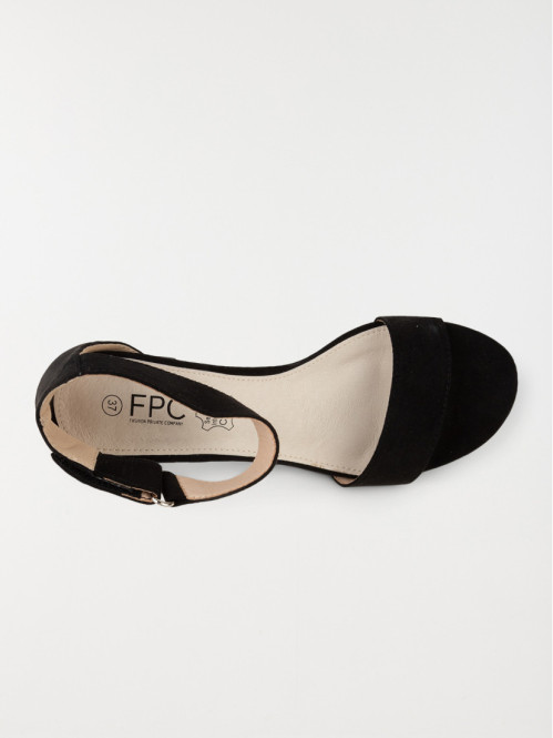 Sandales à talon femme noir (36-41)