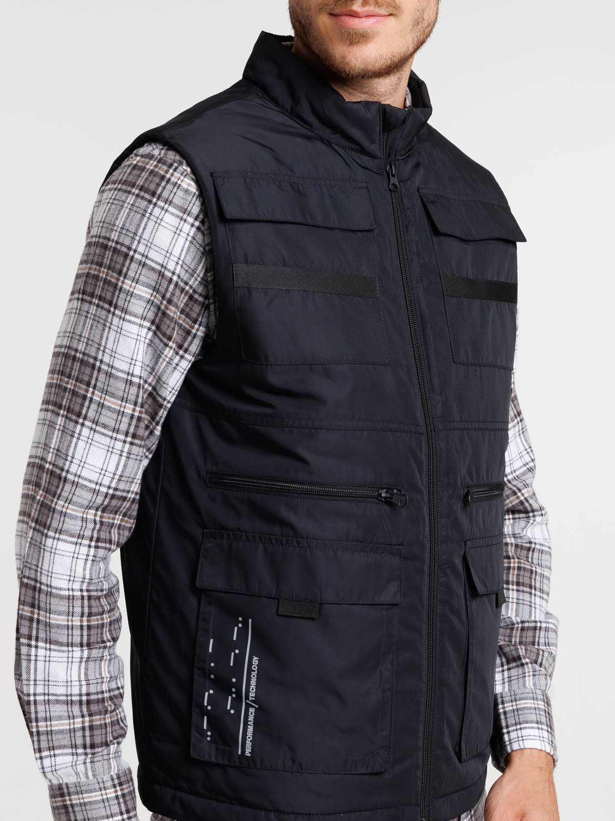 Blouson sans manches noir homme