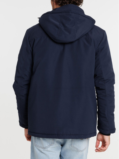 Parka à capuche marine navy homme Parka à capuche marine navy homme