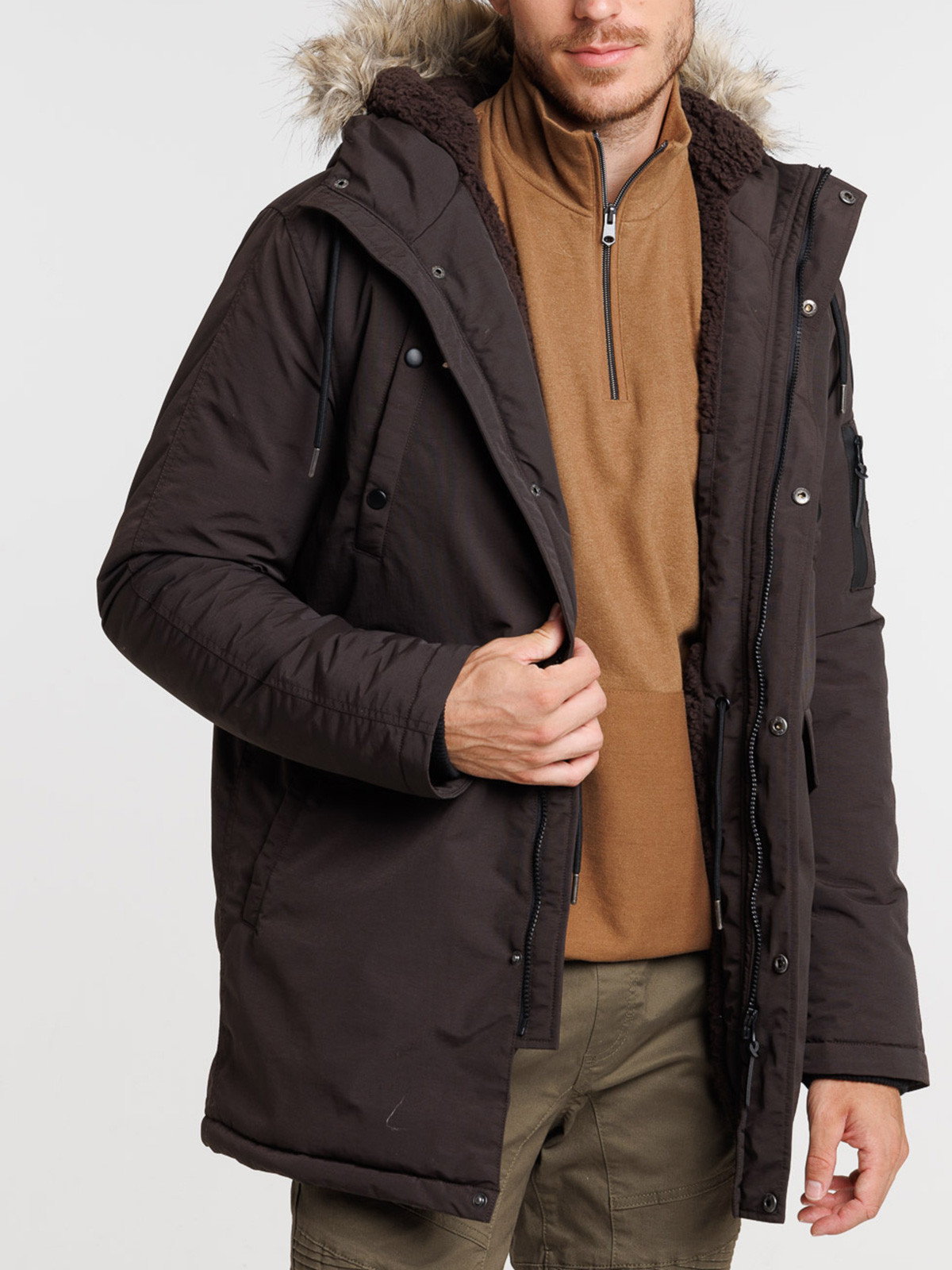 Parka à capuche pepper homme