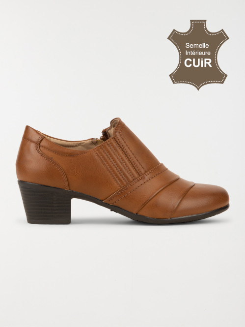 Chaussure marron à talon femme (36-41)
