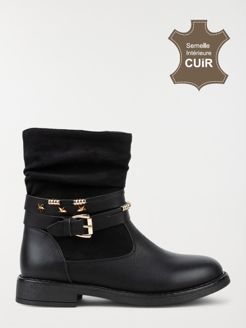 Bottines brides fantaisies fille (31-37)
