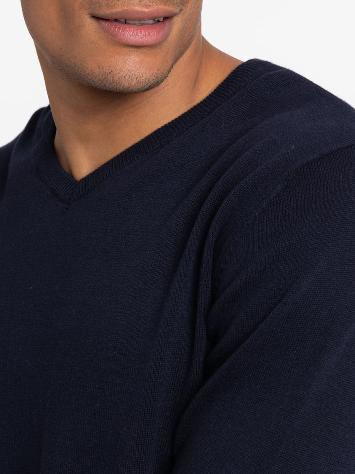 Pull col V marine navy homme Pull col V marine navy homme