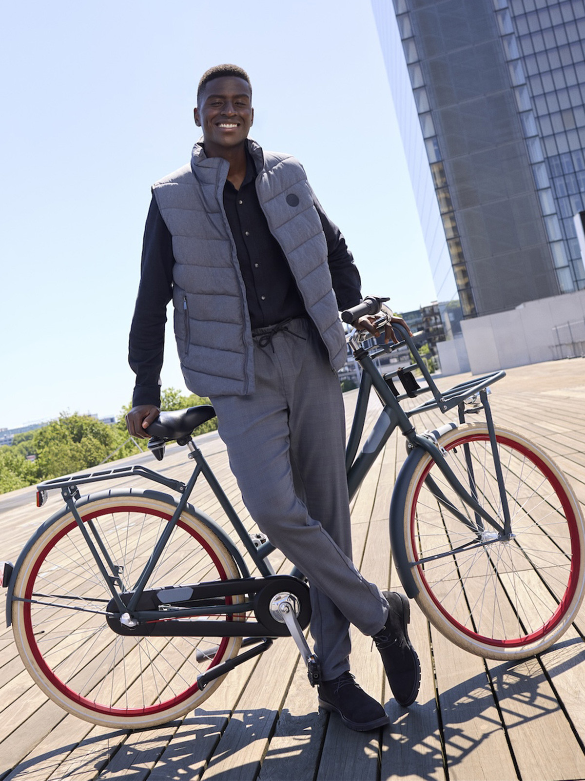 Veste sans manches zippée homme